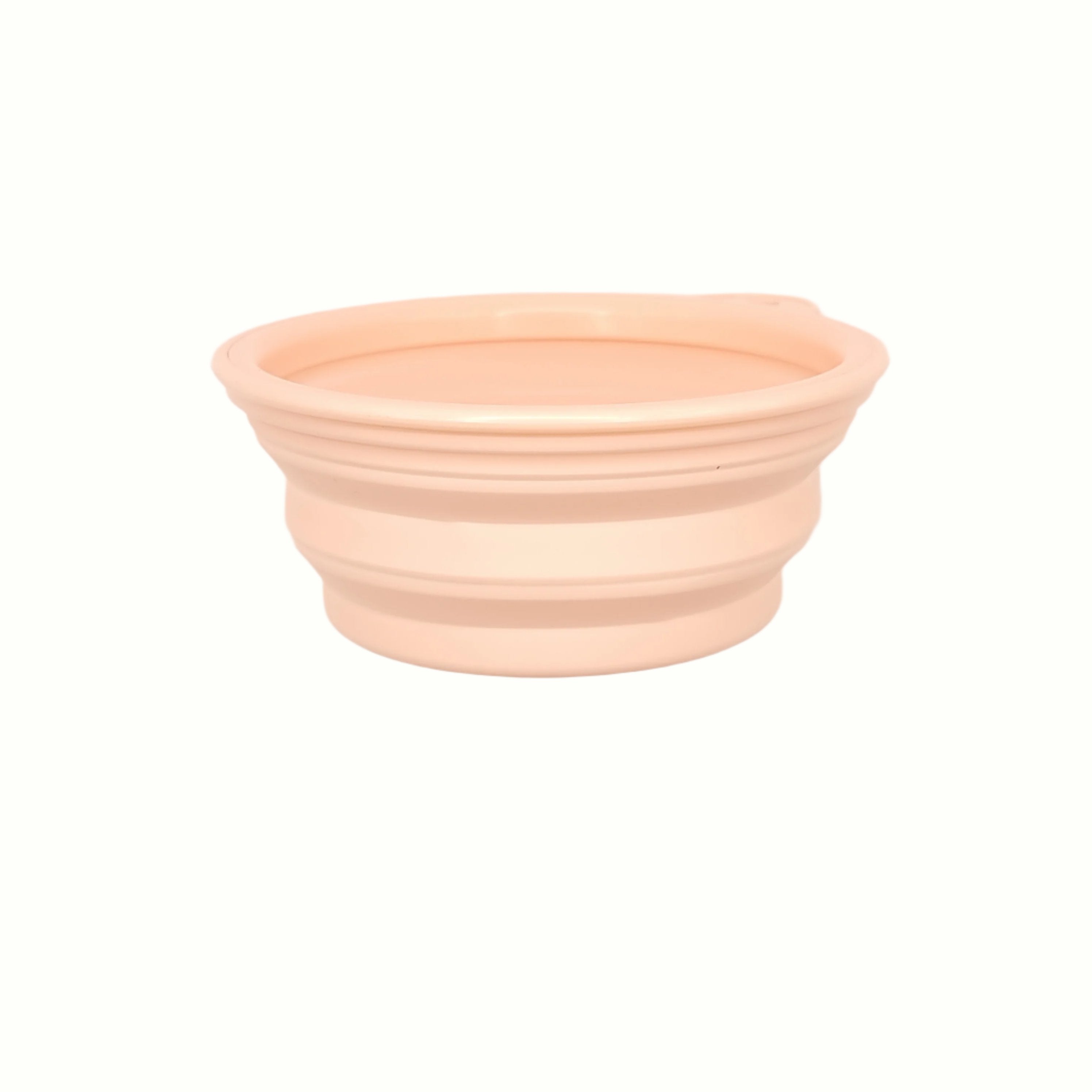 pink pastel pet food bowl