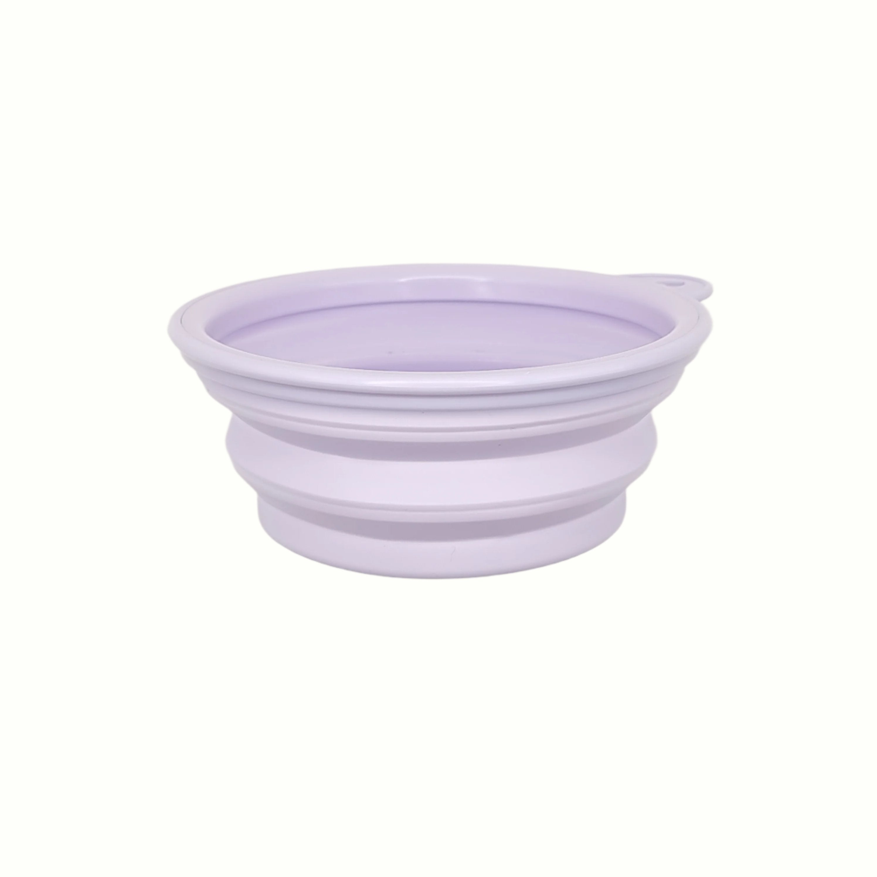 purple pastel dog water bowl food bowl collapsable
