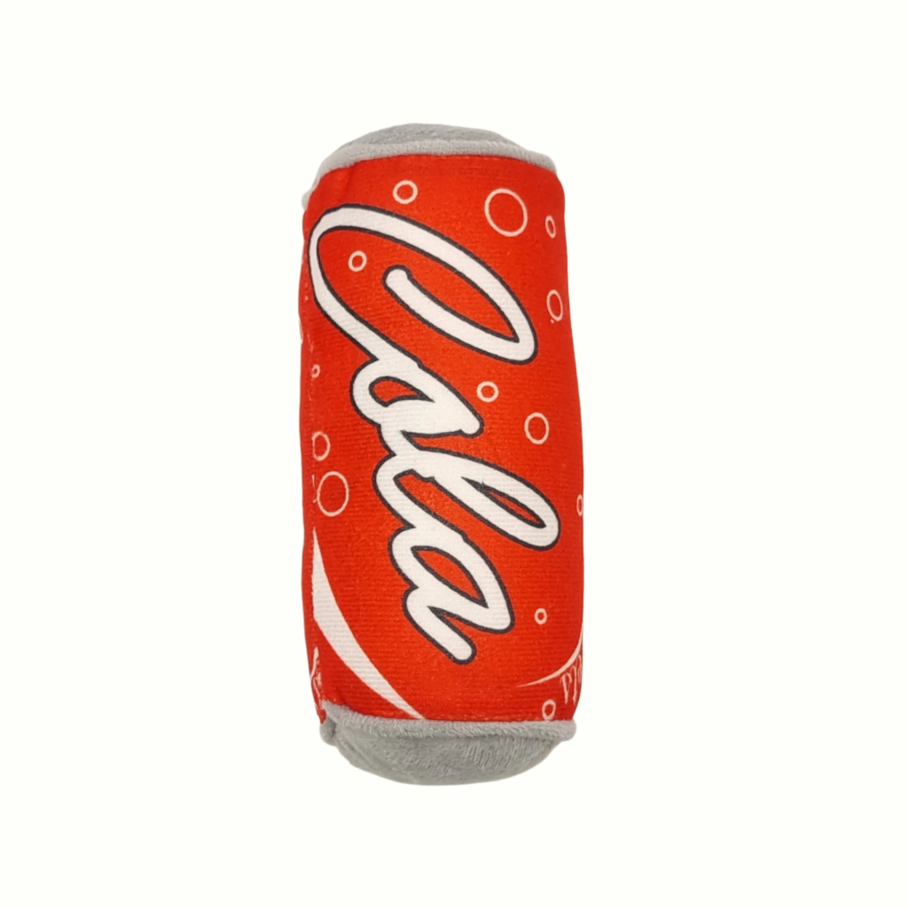 Soda cola Can squeaky plush toy for dogs, fun and durable 