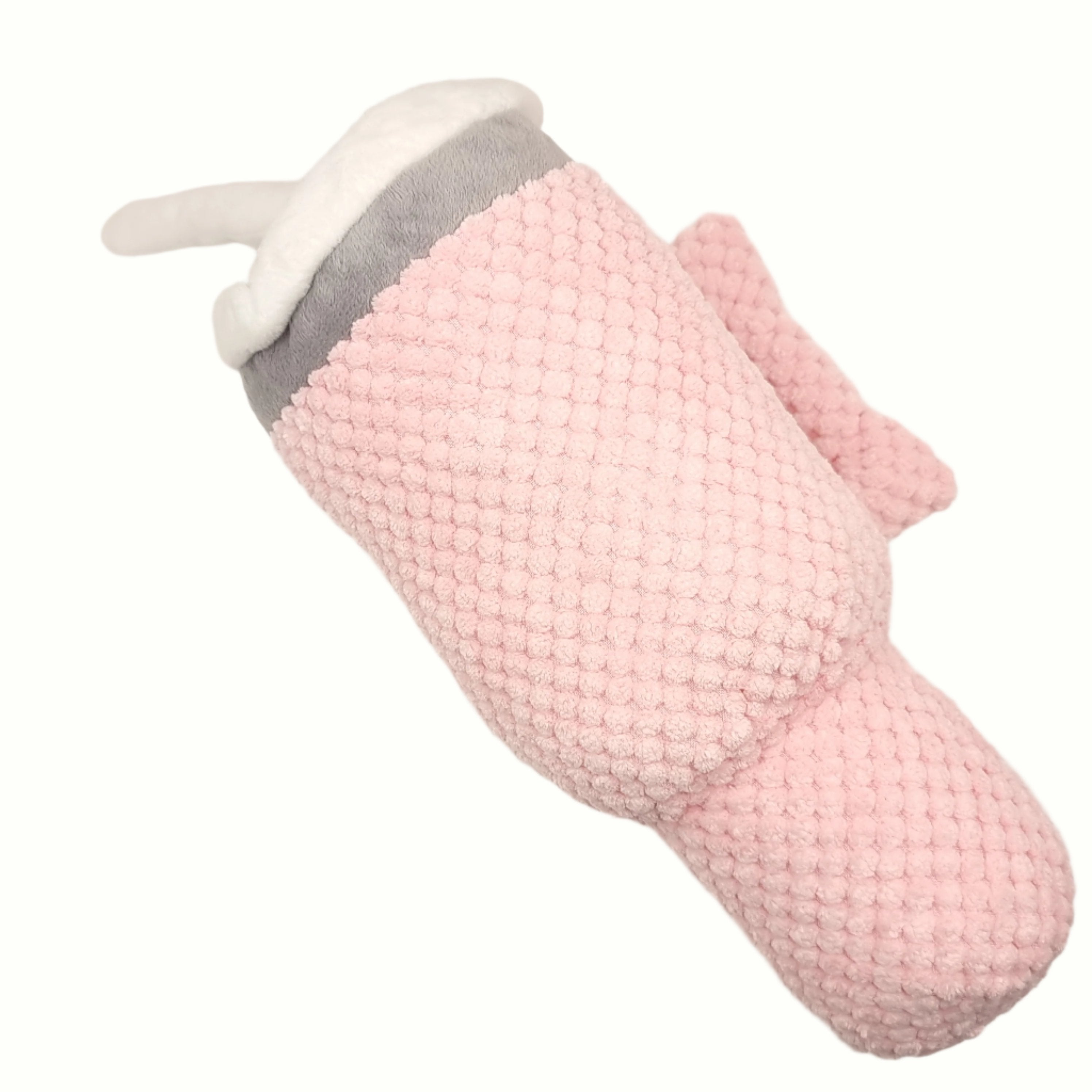 Trendy water cup plush toy for large dogs, durable and designed for fun and snuggles