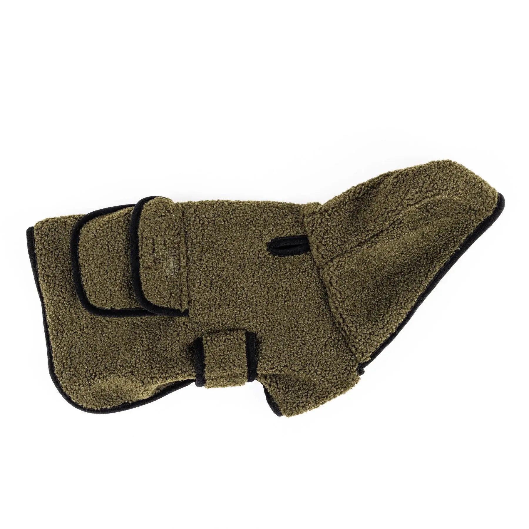 green sherpa fleece dog jacket outdoor dog coat