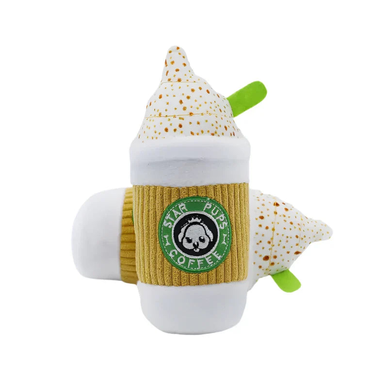 Squeaky Coffee Cup Toy for Dogs