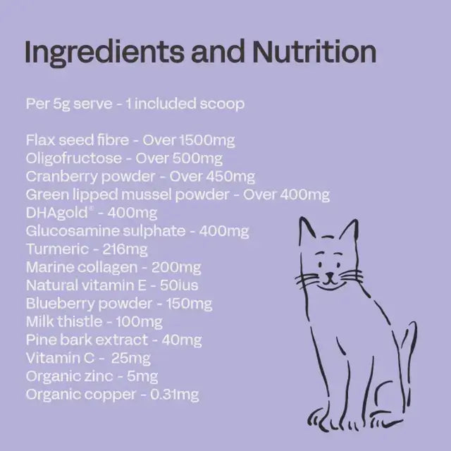 senior cat supplement powder vitality support