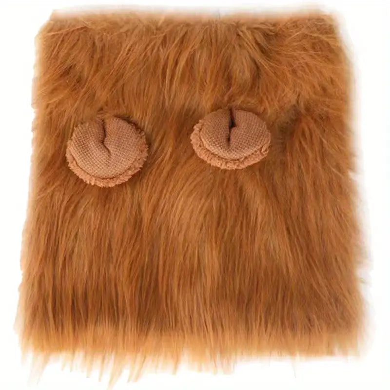 Lion mane costume for dogs, adjustable fit, ideal for parties, Halloween, and pet photoshoots