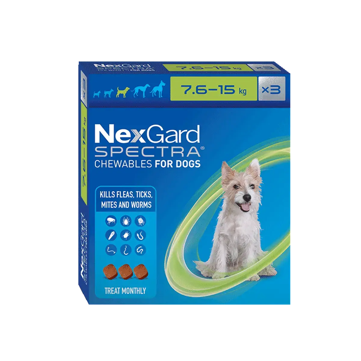 NexGard flea and tick chew for medium dogs