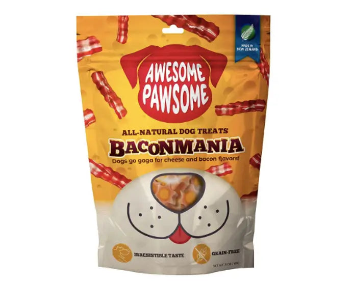 Awesome Pawsome Baconmania – Bacon-Flavored Dog Treats