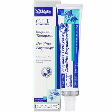 "Virbac CET Toothpaste for Dogs & Cats, poultry flavor, oral teeth care